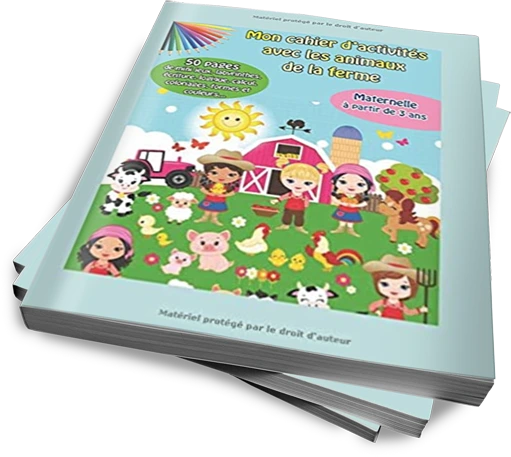 Cahier d'activités avec les animaux de la ferme
