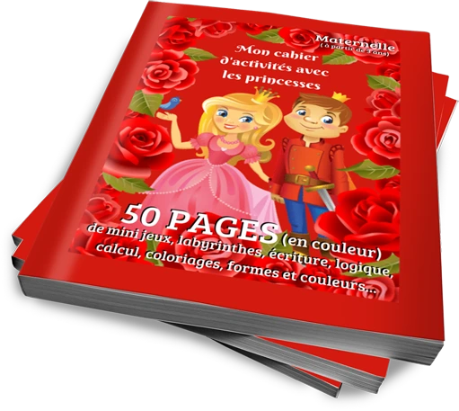 cahier activités sur les princesses