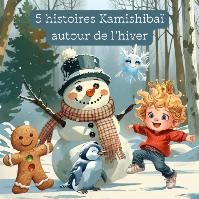 Histoire Kamishibaï sur la magie des contes hiver