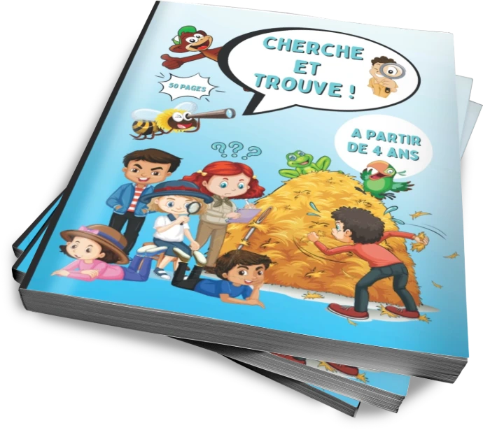 Cahier jeux enfant cherche et trouve