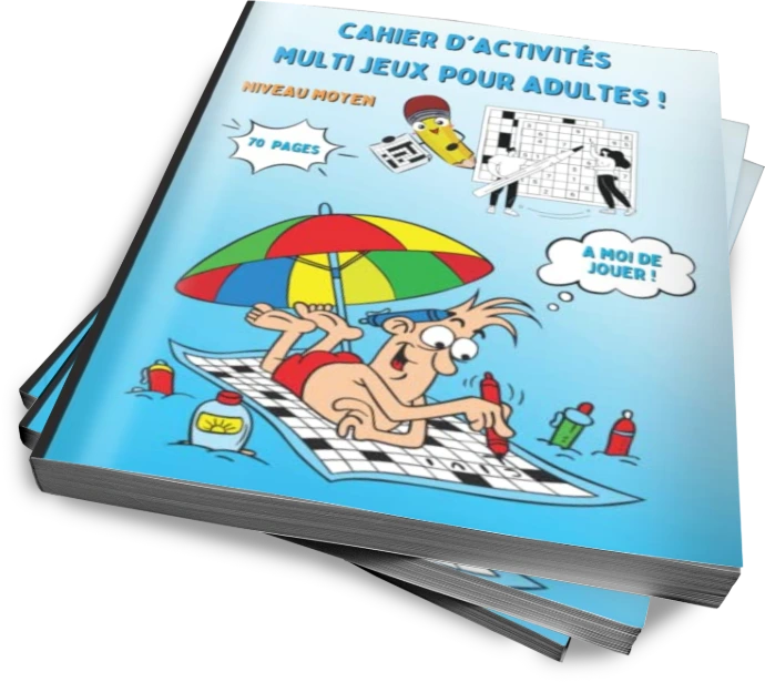 Cahier jeux mots fléchés mots croisés