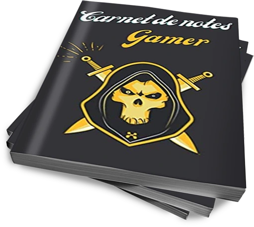 Carnet de notes lignés gamer