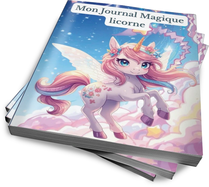 Journal de gratitude licorne pour enfants