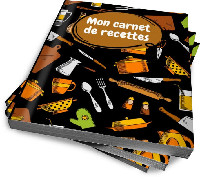Cahier de recettes à remplir