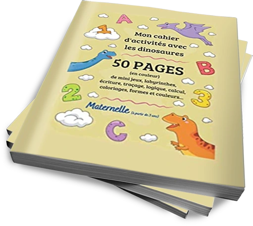 Cahier d'activités avec les dinosaures