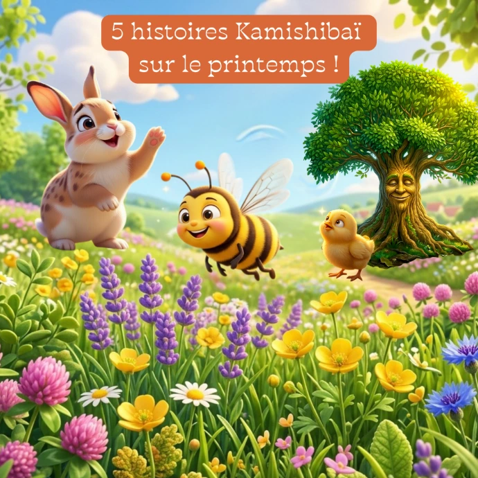 Histoire kamishibaï sur le printemps