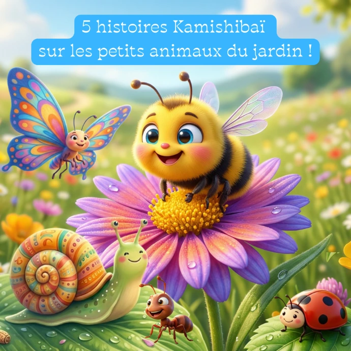 Histoires kamishibaï sur les petits animaux du jardin