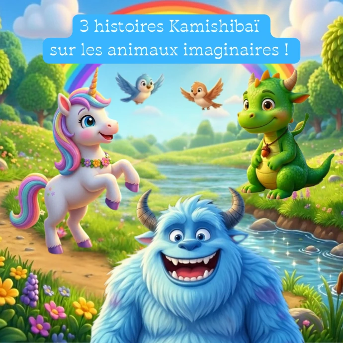 Histoires kamishibaï sur les animaux imaginaires